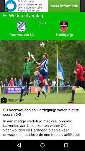 Voetbalnederland Liveuitslagen