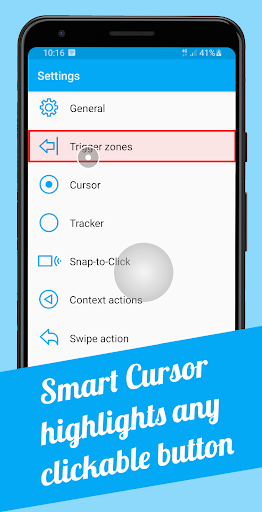 Smart Cursor: One-handed mode