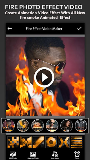 Fire Photo Effect Video Maker PC