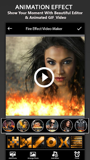 Fire Photo Effect Video Maker PC