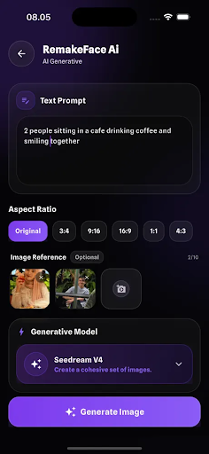 komputer RemakeMe : Face Swap AI Magic