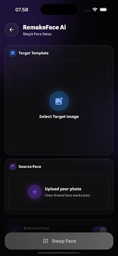 komputer RemakeMe : Face Swap AI Magic