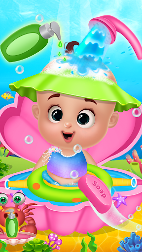 mermaid babyshower party الحاسوب