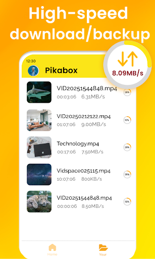 Pikabox: Cloud Space & Live TV PC