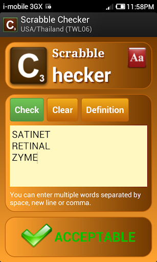 Word Checker (for SCRABBLE) PC