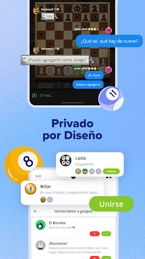 Plato: Juegos y Chats de Grupo