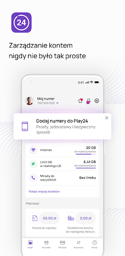 Play24: manage your account