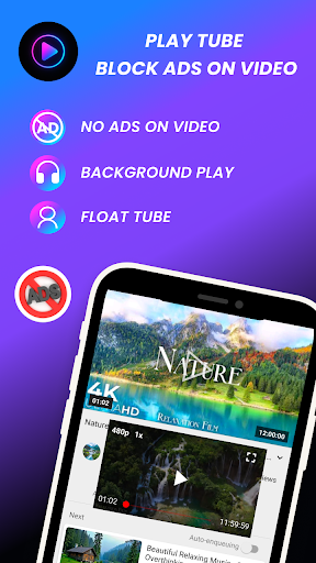 Play Tube - Block Ads on Video ПК