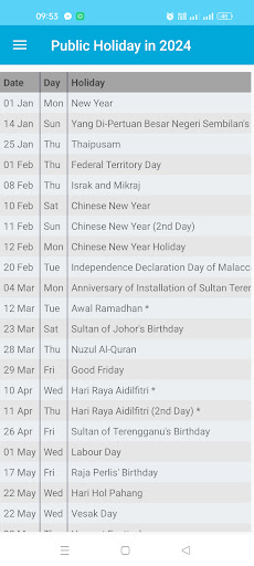 komputer Malaysia Calendar