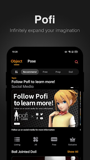 Pofi Create - Art Pose & Paint