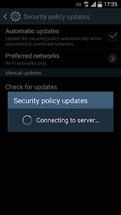 Samsung Security Policy Update الحاسوب