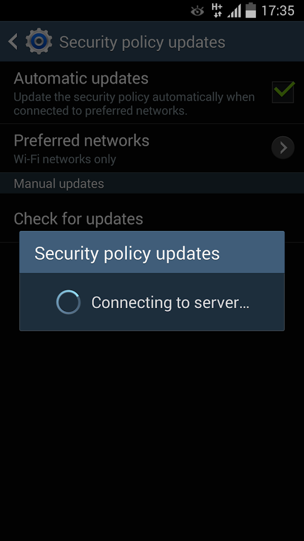 Samsung Security Policy Update para PC