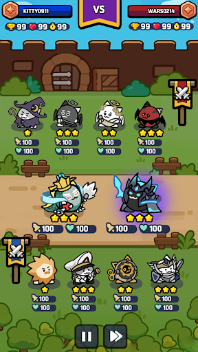 komputer Kitty Wars: Auto Battler