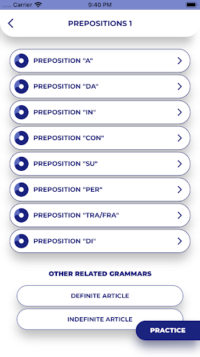 Italian GrammarーLessons・Tests پی سی