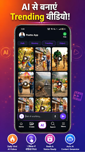 Postto AI: Post & Video Maker