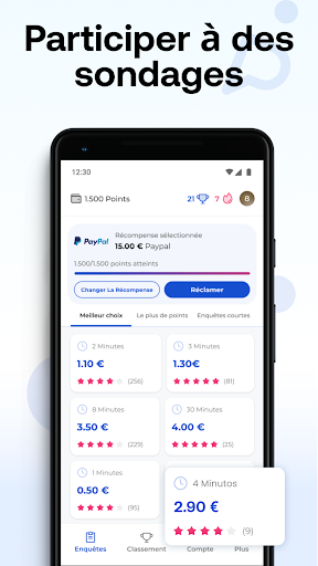 Prime Opinion Sondage Rémunéré PC