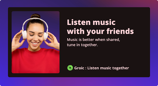 Groic - Listen music together পিসি