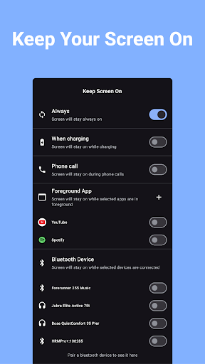 Keep Screen On - Phone Call
