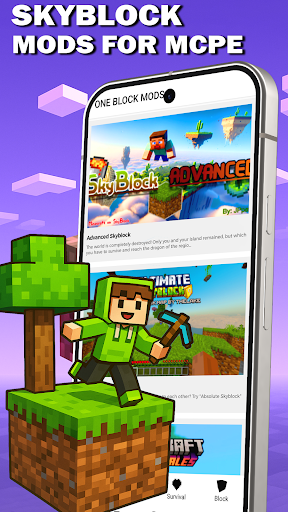 One Block Mod for Minecraft PE পিসি