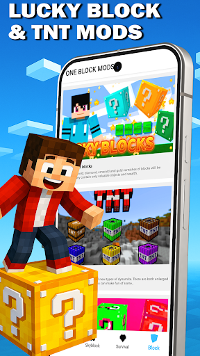 One Block Mod for Minecraft PE পিসি