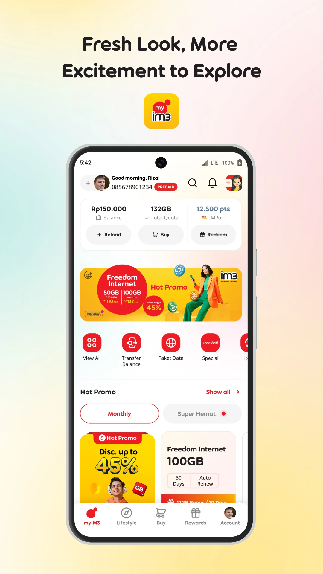 myIM3 - Cek Kuota & Beli Paket Internet PC