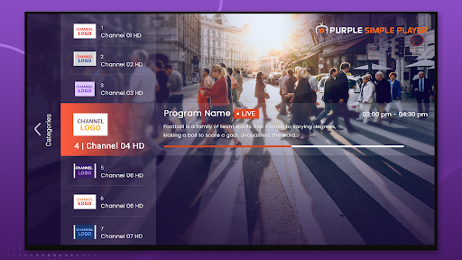 Purple Simple - IPTV Player PC