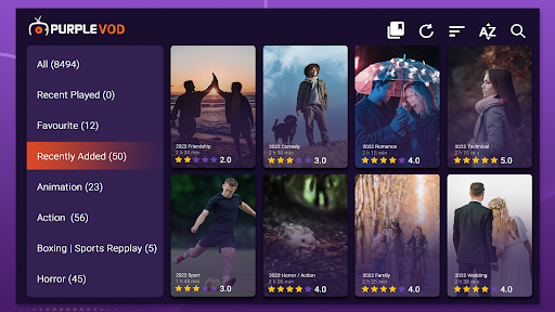 komputer Purple VOD - IPTV Player