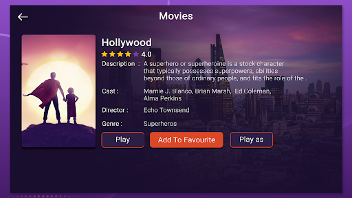 komputer Purple VOD - IPTV Player