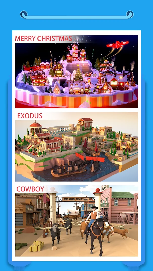 Pocket World 3D - Assemble models unique puzzle PC