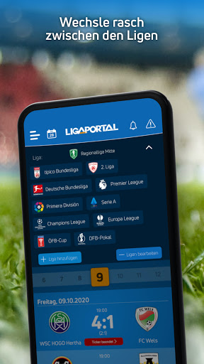 Ligaportal Fußball Live-Ticker PC