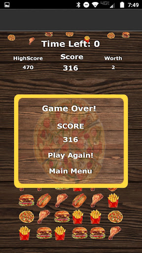 Pizza Burger Match 3 Game PC