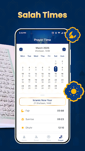 Azan Quran - Prayer Qibla Time الحاسوب
