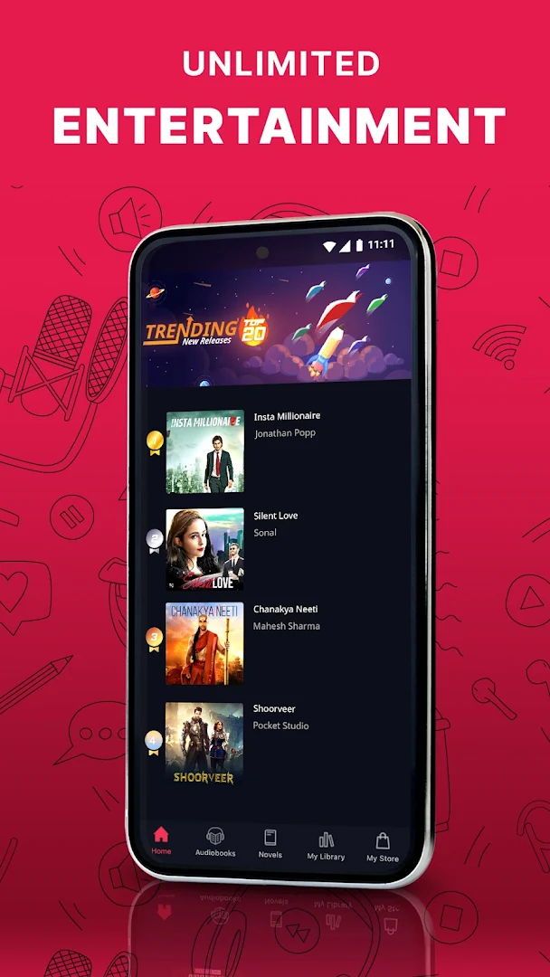 Pocket FM - Audiobooks, Stories & Podcasts PC