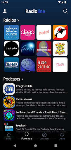 Radioline: Rádio e Podcasts para PC