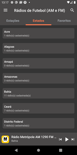 Rádios de Futebol (AM e FM) para PC
