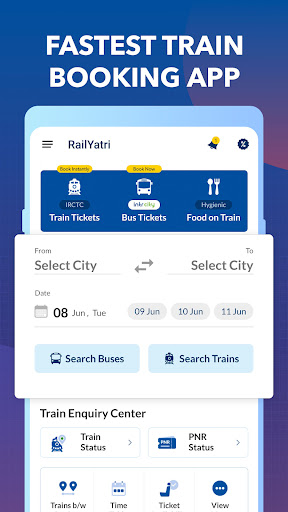 Book Tickets:Train status, PNR ????