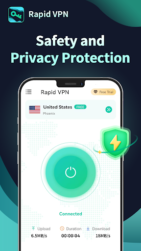 Rapid VPN - محفوظ بےخطر پراکسی پی سی