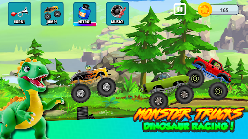 komputer Monster Trucks Dinosaur 4 Kids