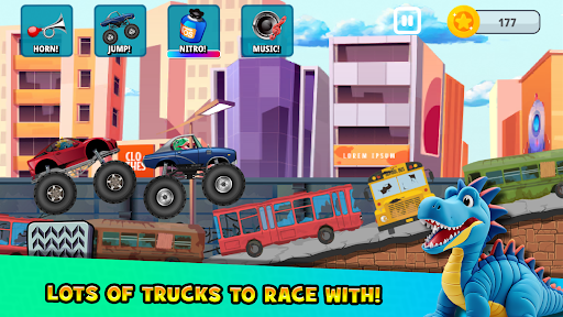 komputer Monster Trucks Dinosaur 4 Kids