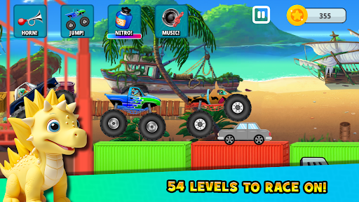 komputer Monster Trucks Dinosaur 4 Kids