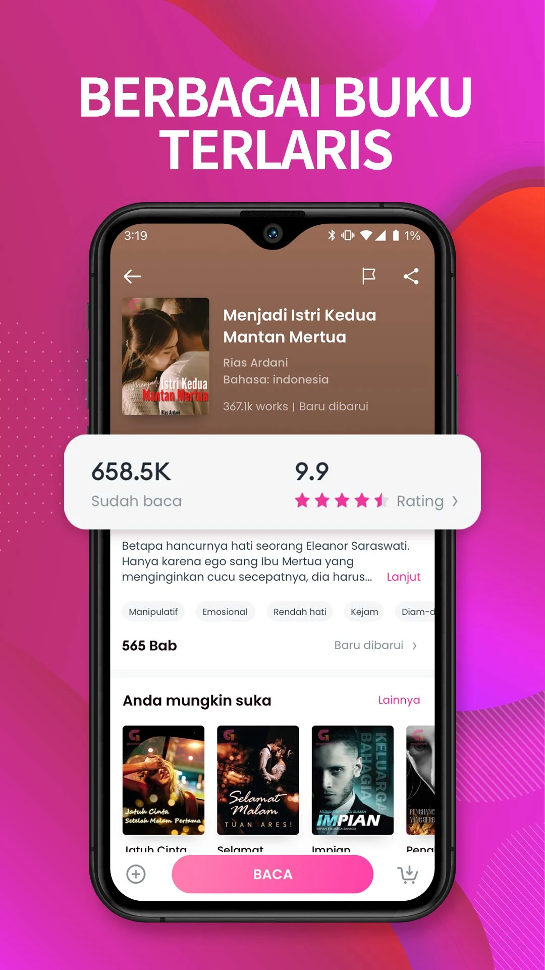 GoodNovel –  WebNovel & Buku PC