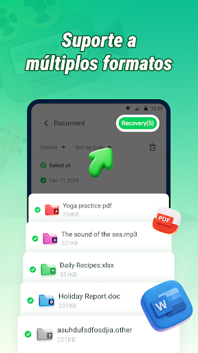 Recuperação de fotos rápida para PC