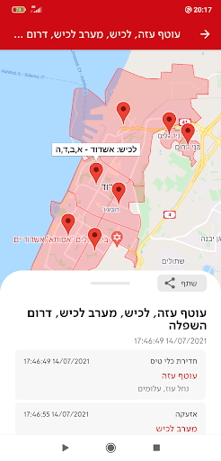 צופר - צבע אדום