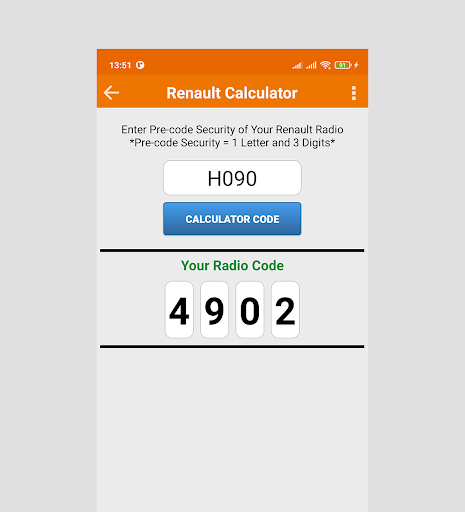 Renault Radio précode