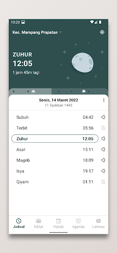 Jadwal Sholat dan Kiblat PC