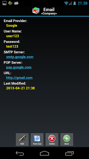 Password Safe Lite PC