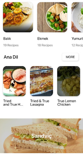 Sağlıklı Tarifler uygulaması PC