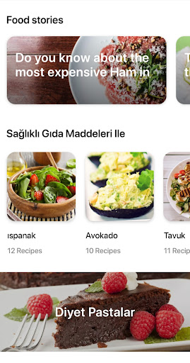 Sağlıklı Tarifler uygulaması PC