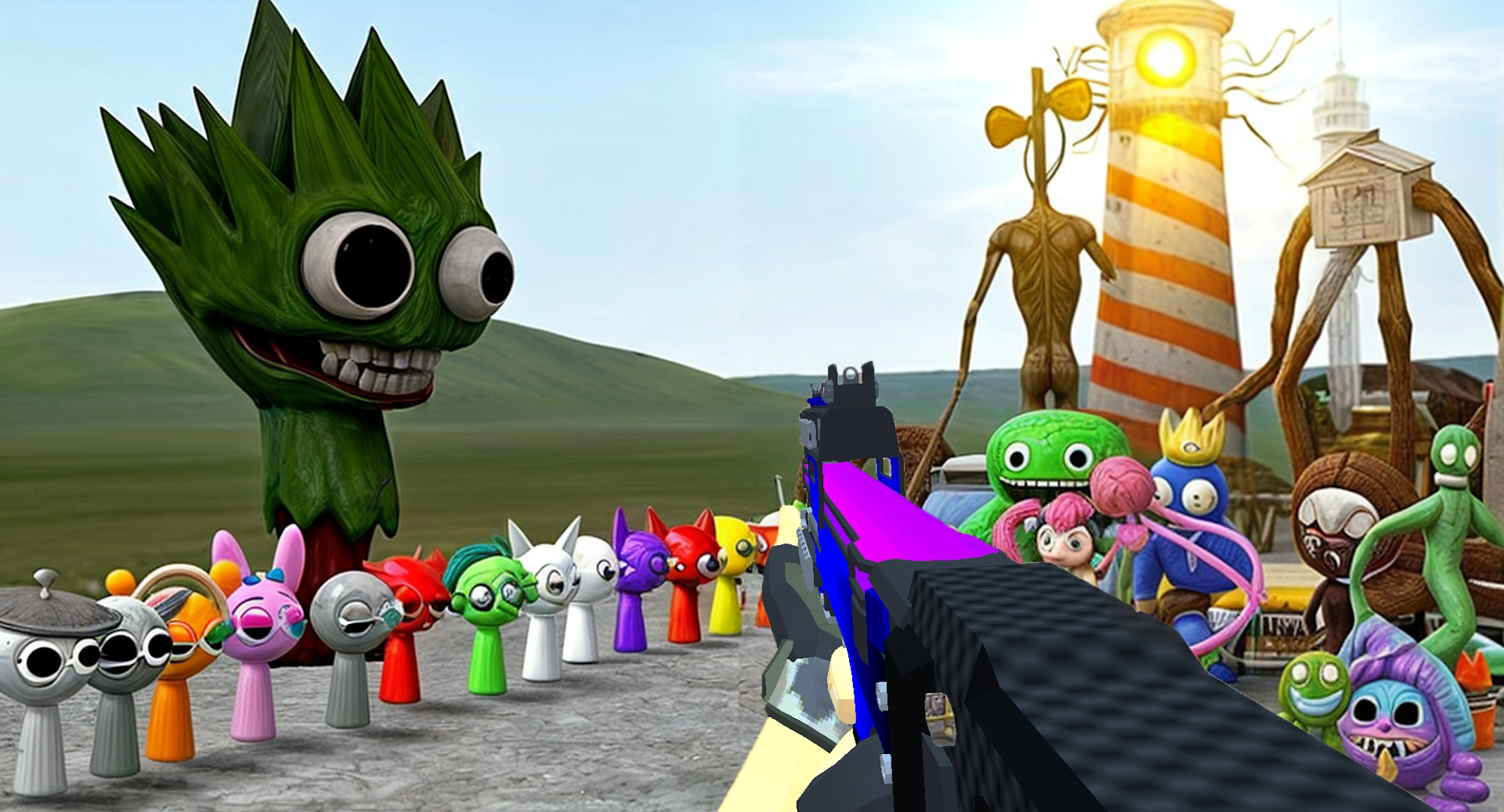 Nextbots In Backrooms: Shooter PC