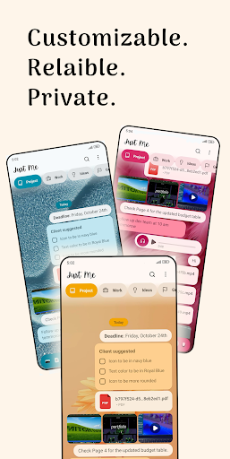 Just Me - Self chat & notes پی سی